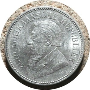 elf ZAR South Africa 2 1/2 Shillings 1897 Silver   Boer Wars   B39