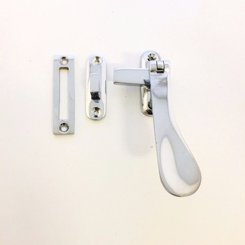 Solid Polished Chrome Victorian Casement Window Stays 8"-10" -12" - C/Fasteners - Picture 6 of 6