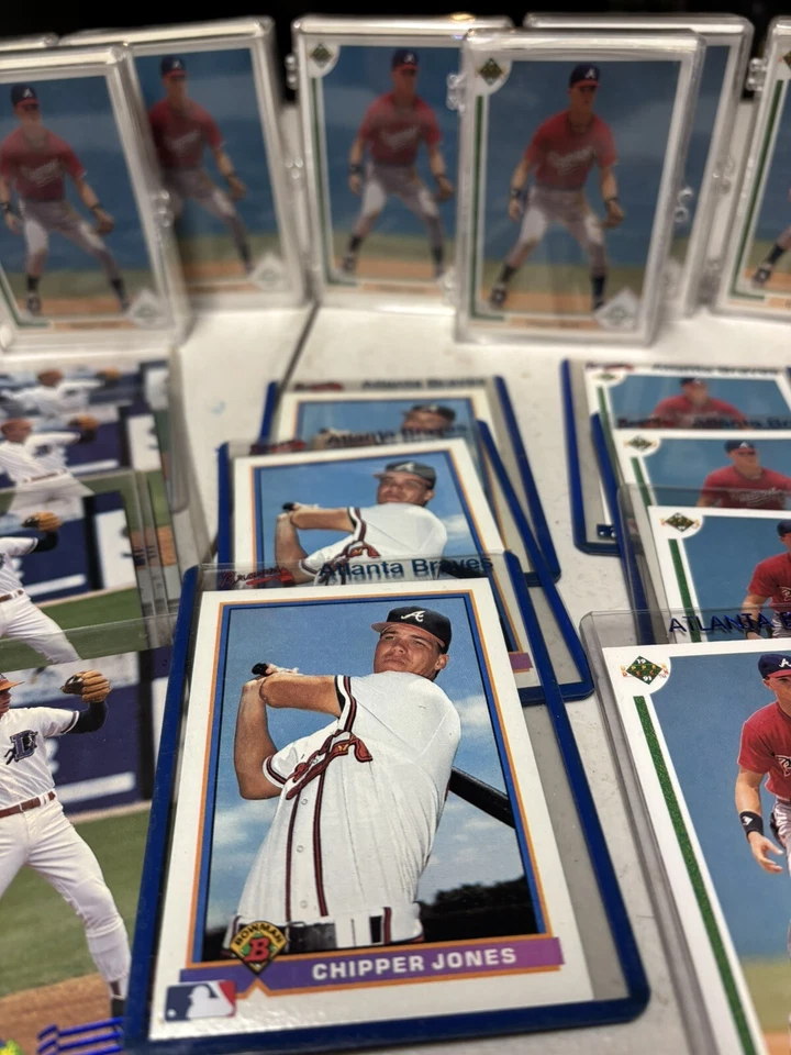 500 Chipper 新秀近乎完好 UD 号 55,Bowman No. 569 经典编号 Bc7 红色/蓝色 — 第 4/4 张图片