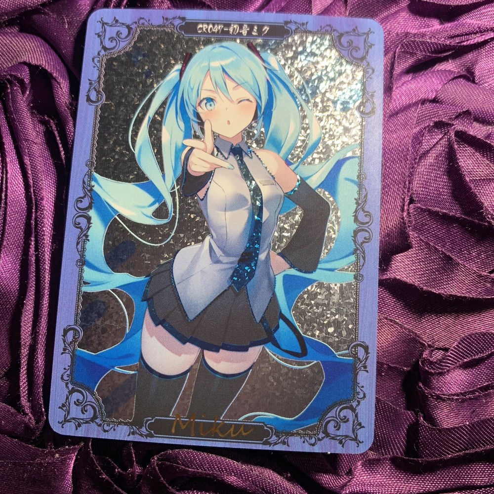 HATSUNE MIKU Diva Hot Goddess Anime ACG Girl Waifu Snow Holo Card