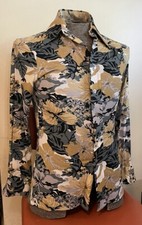 1970s disco nylon polyester men  s button up shirt