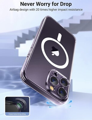 UGREEN Clear Phone Case for iPhone 14 Pro Max 6.7 inch, MagSafe iPhone Case.