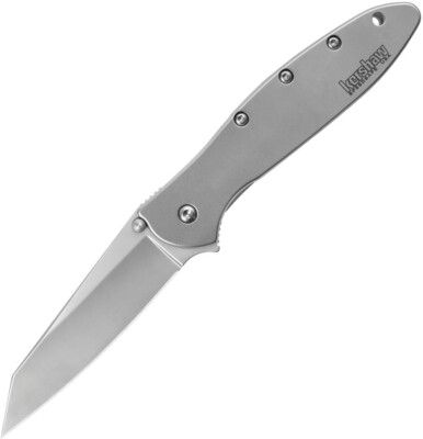 Kershaw Random Leek Framelock A/O Gray Stainless Folding Pocket Knife 1660R