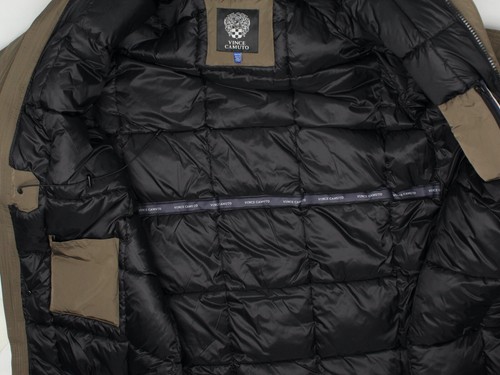 NWT Vince Camuto Hooded Parka Coat Mens XXL Brown Faux Fur Hood Zip Front - Picture 8 of 8