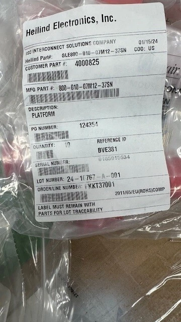 800-010-07M12-37SN Glenair Mighty Mouse Connector - Image 4 of 4