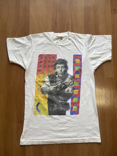 PAUL McCARTNEY WORLD TOUR CONCERT City T-SHIRT 1980s vintage concert t-shirt, vintage, single stitch, B+ condition