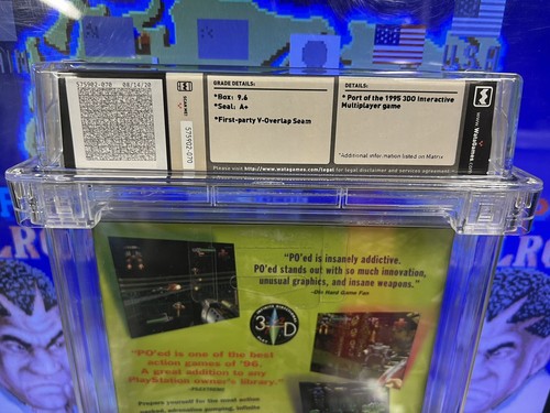 1996 PS1 PO'ed Graded WATA 9.6 A+ SEALED Longbox BRAND NEW Long Box Ridged RARE - Picture 4 of 10