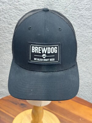 BrewDog We Bleed Craft Beer Adjustable Cap Hat Snapback Trucker Black Richardson