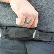 Tactical Horizontal Concealed Carry 9mm Pistol Single Magazine Pouch Tool Holder