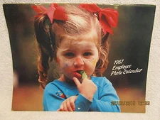 1987 Whirlpool Corp. Employee Photo Wall Calendar Kids & Grandkids Evansville IN