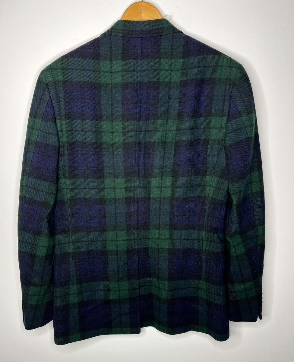 $998 Polo Ralph Lauren 38R Tartan Green Tweed Coat Blazer $998 Polo Ralph Lauren 38R Tartan Green Tweed Coat Blazer