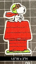 Peanuts: Red Barron Snoopy Embroidered Iron On Patch