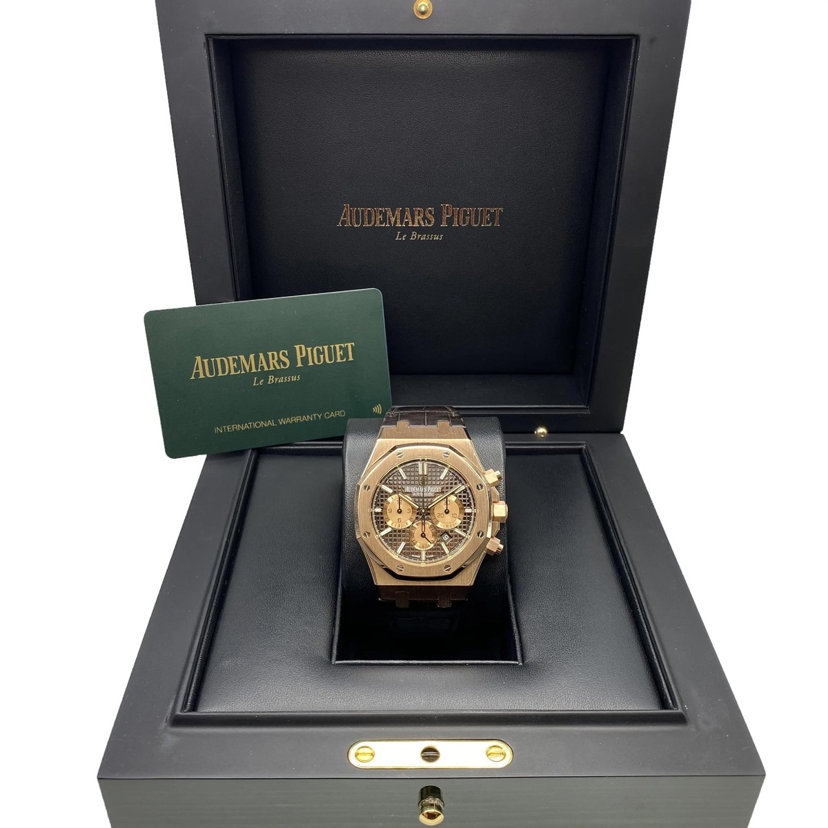 Audemars Piguet Royal Oak Pink Gold Chocolate Dial Watch 26331OR