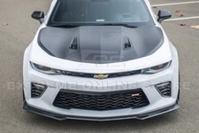 Second Gen. Refresh Hydro-Dipped Carbon Fiber Front Lip For 19-Up Camaro RS & SS