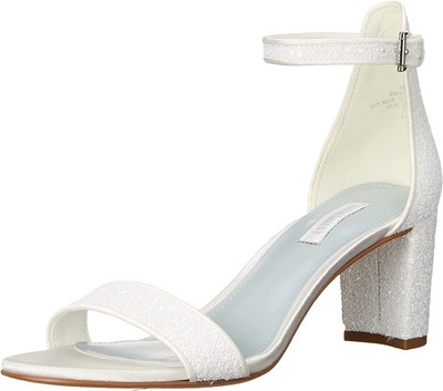 NINE WEST Women's Pruce Heeled Sandal 8.5, Pearl White | eBay