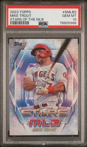 2023 TOPPS STARS OF THE MLB SMLB2 MIKE TROUT GEM MT 10