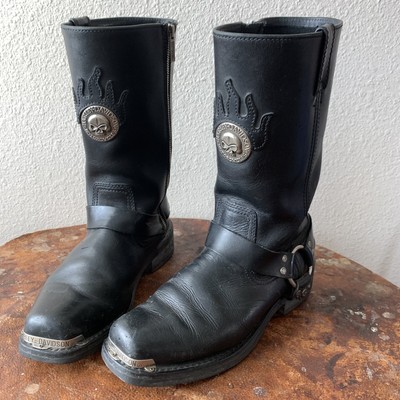 skull motorcycle boots