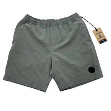 Chubbies Swim Shorts Mens M Gray Stonehedge 7" Inseam Elastic Waist Drawstring