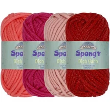 JubileeYarn Spongy Dish Yarn - Worsted Nylon Dishcloth - 50g/Skein - Shades o...