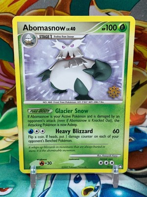 Abomasnow 19 123 Pokemon Countdown Calendar Promo Pokemon Card J1 Lp Nm Ebay