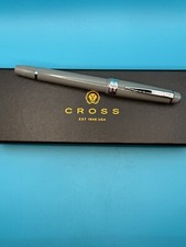 Cross Bailey Light Gray Resin Fountain Pen AT0746-3XS NEW
