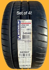 FOUR BRAND NEW 255/40ZR17 (98Y) Michelin Pilot Sport Cup 2 (240) Tires 2554017