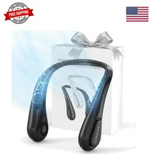 Portable Bladeless Neck Fan, Fathers Day Gift for Men Dad Blue Collar Workers...