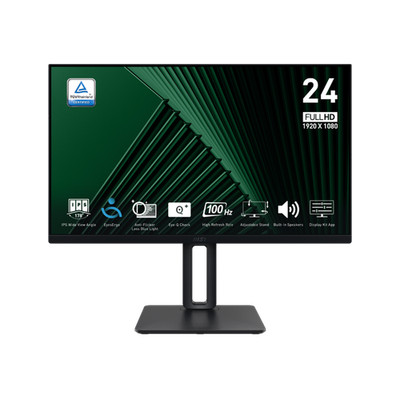 MSI PRO MP245PG Office Monitor - IPS Panel, 100Hz Höhenverstellbar (120mm)