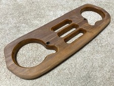 1992-1995 Chevy Astro Gmc Safari Van Center Console Mahogany Wood Drink Tray
