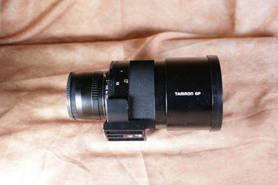 Tamron SP Adaptall 2 350mm f5.6 mirror lens w Sony E mount adapter
