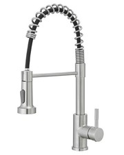 Kitchen Faucet with Pull Down Sprayer,Stainless Steel Single Handle Brushed N...