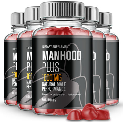 (5 Pack) Manhood Plus Men Gummies, ManhoodPlus Advanced Male Performance Gummies