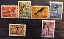 Poland. dragonflies S.C.#2841-6 MNH, Complete set of 6 as issued in 1988