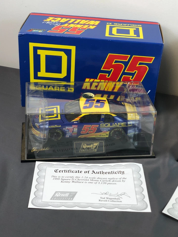 2 Revell 1:24 Diecast KENNY WALLACE 55 81 SQUARE D 1999 Monte Carlo 1998 Taurus - Image 3 of 4