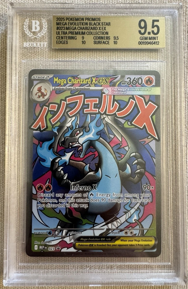 Charizard Pokémon TCG Grade 9.5 Evolutions Individual Collectible
