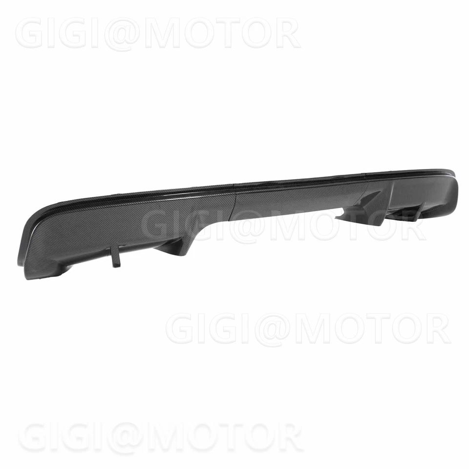 For Chevrolet Corvette C5 1997-2004 Carbon Look Shark Fins Rear Bumper Diffuser - Image 4 of 4