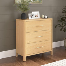 IKEA Askvoll 3 Drawer Dresser - Oak/White for sale online | eBay