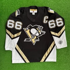 Vintage 2000's Mario Lemieux Pittsburgh Penguins Koho NHL Jersey Size Large