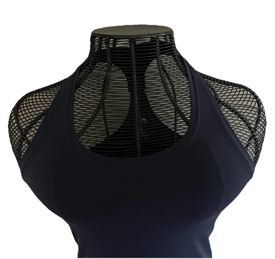 Camiseta sin mangas deportiva CURVES N COMBATBOOTS gris carbón espalda deportiva talla L Foto 3 de 4