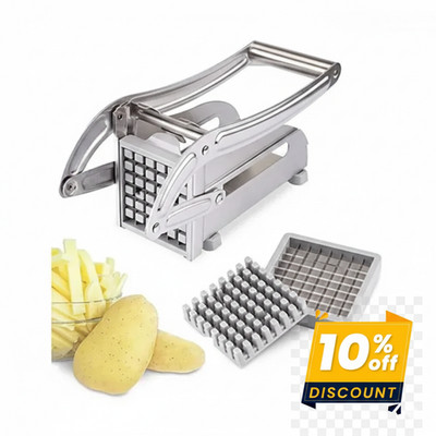 Frakin Edelstahl Kartoffel & Gemüse Chips Schneidemaschine Silber