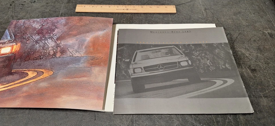 1985 梅赛德斯奔驰 S 级 38 页宣传册目录 380SL 500SEC 500SEL 380SE — 第 2/4 张图片