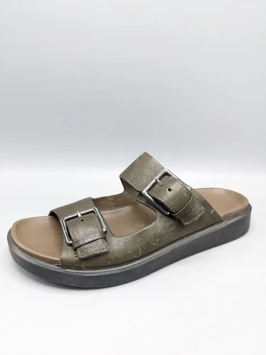 Ecco Flowtlxm sandali aperti dietro verde kaki uomo uk 8 eu 42