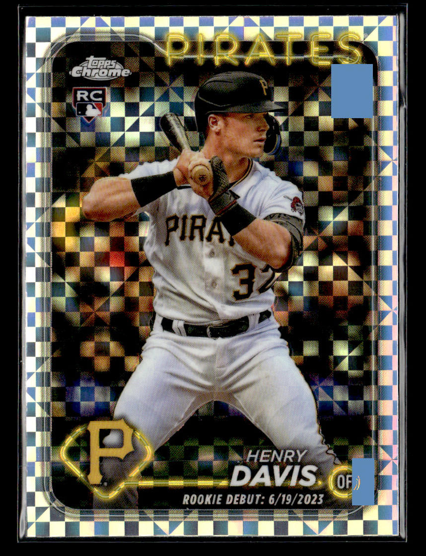 2024 Topps Chrome Update #USC128 Henry Davis X-Fractors Card Pittsburgh Pirates