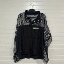 Apex One Vintage 90s NFL Oakland Raiders Windbreaker Jacket Mens Size XL