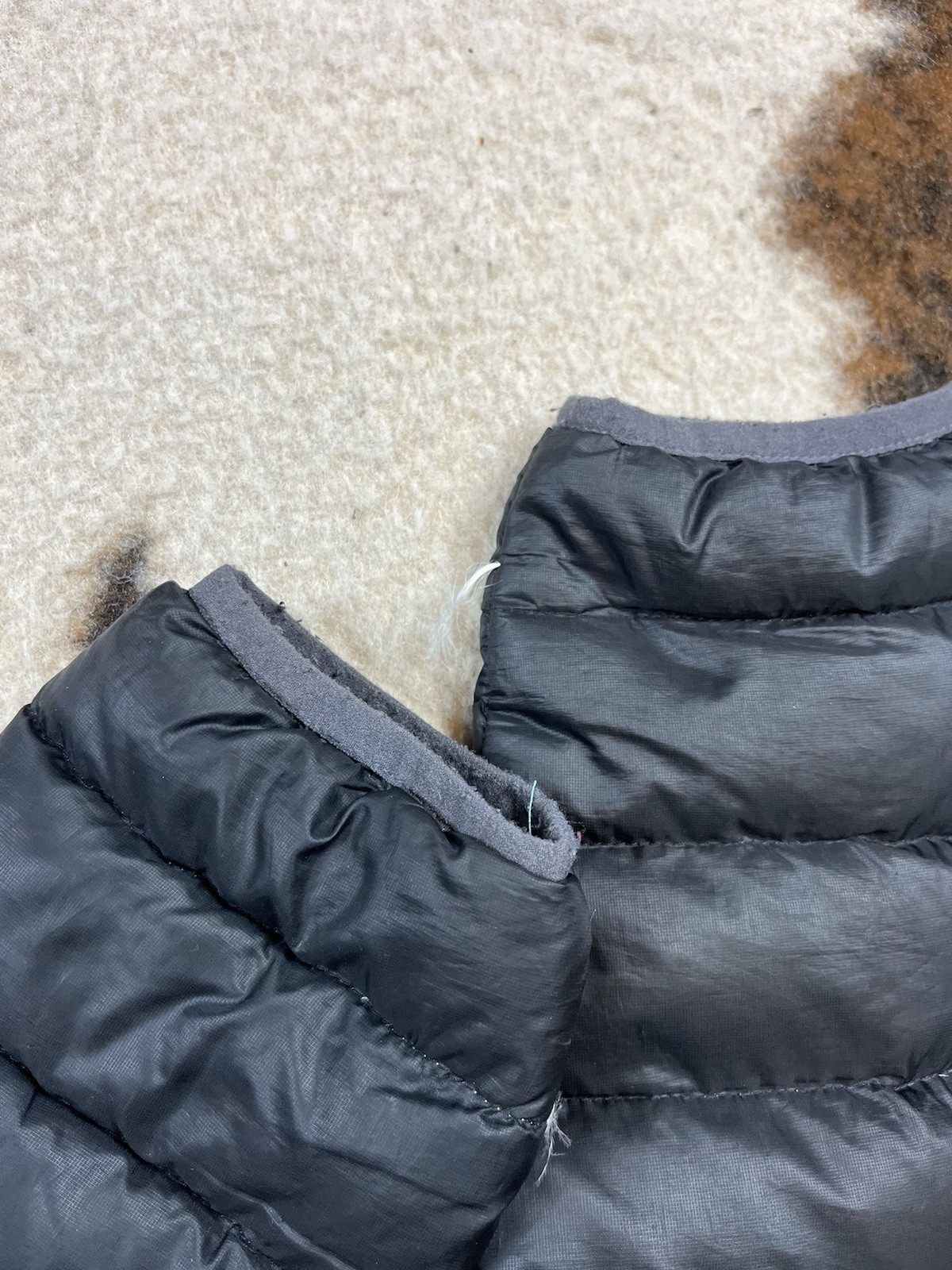 Orage Puffer Jacket Small Blue Nylon Shell Winter… - image 7