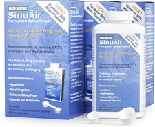 Sinus Rinse Salt Solution - Saline Powder for Sinupulse System, Neti Pot Flush, 