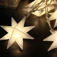 Fhs Led-Lichterkette 10 Sterne Innenbeleuchtung Sternenkette Weihnachtsdeko