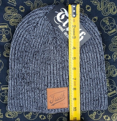 Nueva Truth Soul Armor Beanie Hat Gorra de esquí Hombre Hombre Mujer Invierno Gris Calidad - Imagen 8 de 12