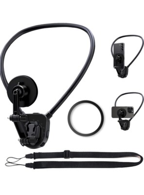 Strong Magnetic Neck Mount Holder Silicone For iPhone SAMSUNG POV  Cell Phone