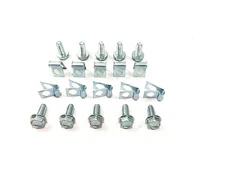 1/4" Brake/Fuel Line Clip with fastening bolts (20 Pieces Total)